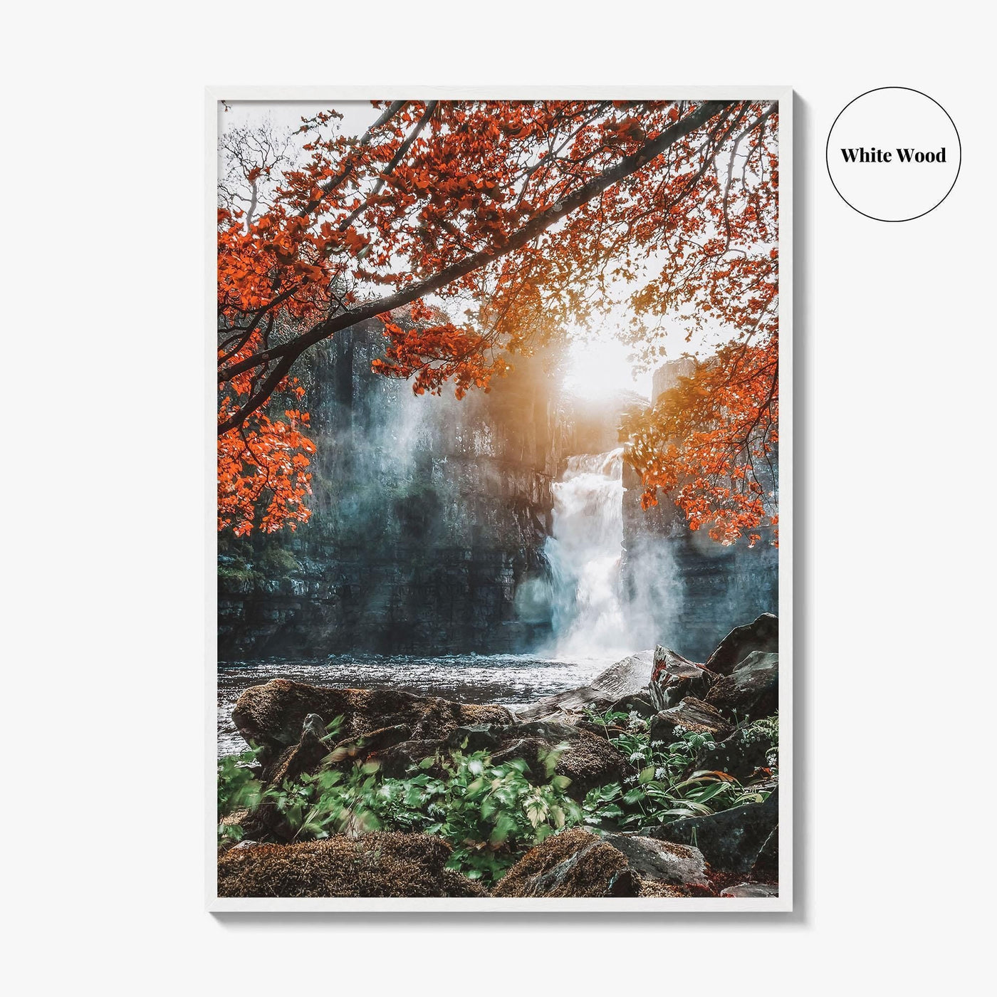 Durham England Fine Art Photo Print, High Force Waterfall, River Tees UK Poster