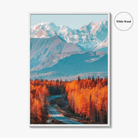 Denali Fine Art Photo Print, Mt Foraker, Alaska Range, Parks Highway, USA Poster