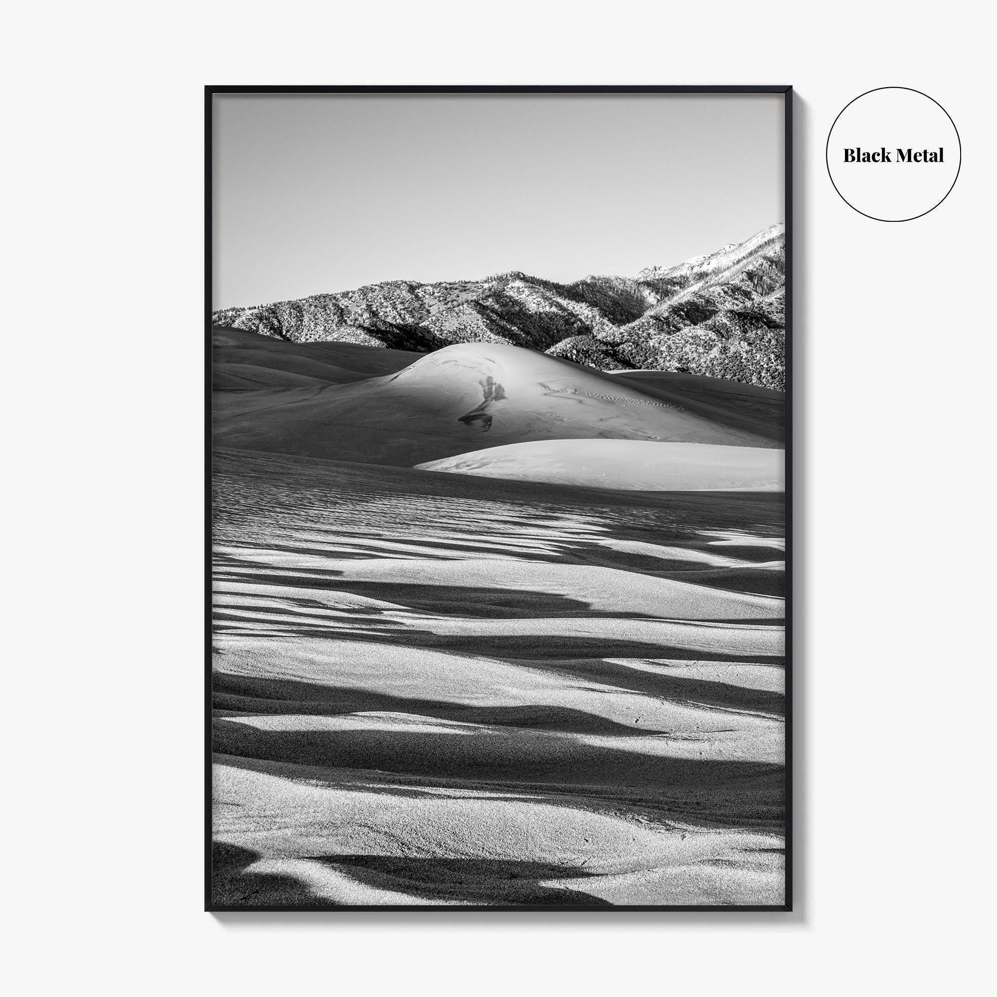 Great Sand Dunes Black and White Fine Art Photo Print, Colorado Poster