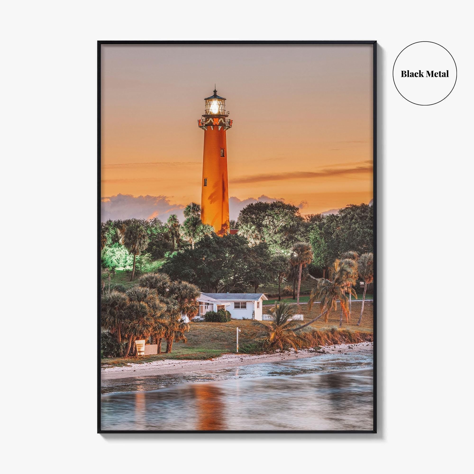 Jupiter Fine Art Photo Print, Inlet Lighthouse, Florida Wall Decor Poster, USA