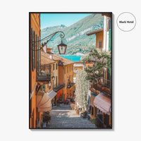 Bellagio Fine Art Photo Print, Lake Como Italy, Old Town Street Wall Decor Poster