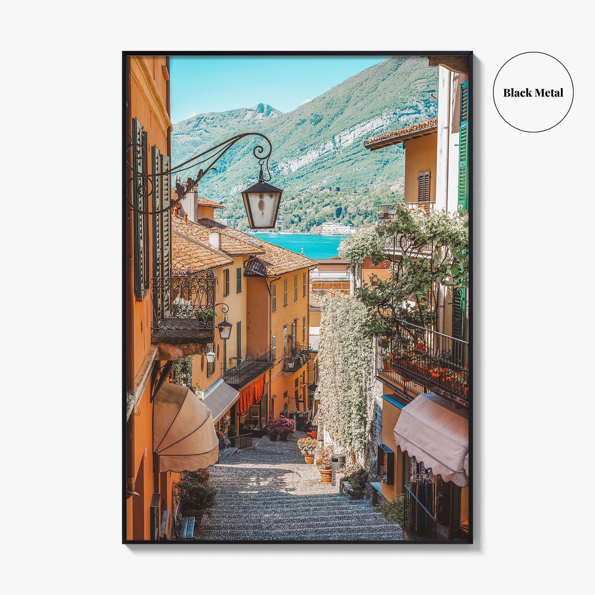 Bellagio Fine Art Photo Print, Lake Como Italy, Old Town Street Wall Decor Poster