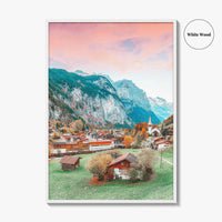 Lauterbrunnen Fine Art Photo Print, Staubbach Waterfall, Swiss Alps, Switzerland, Wall Art