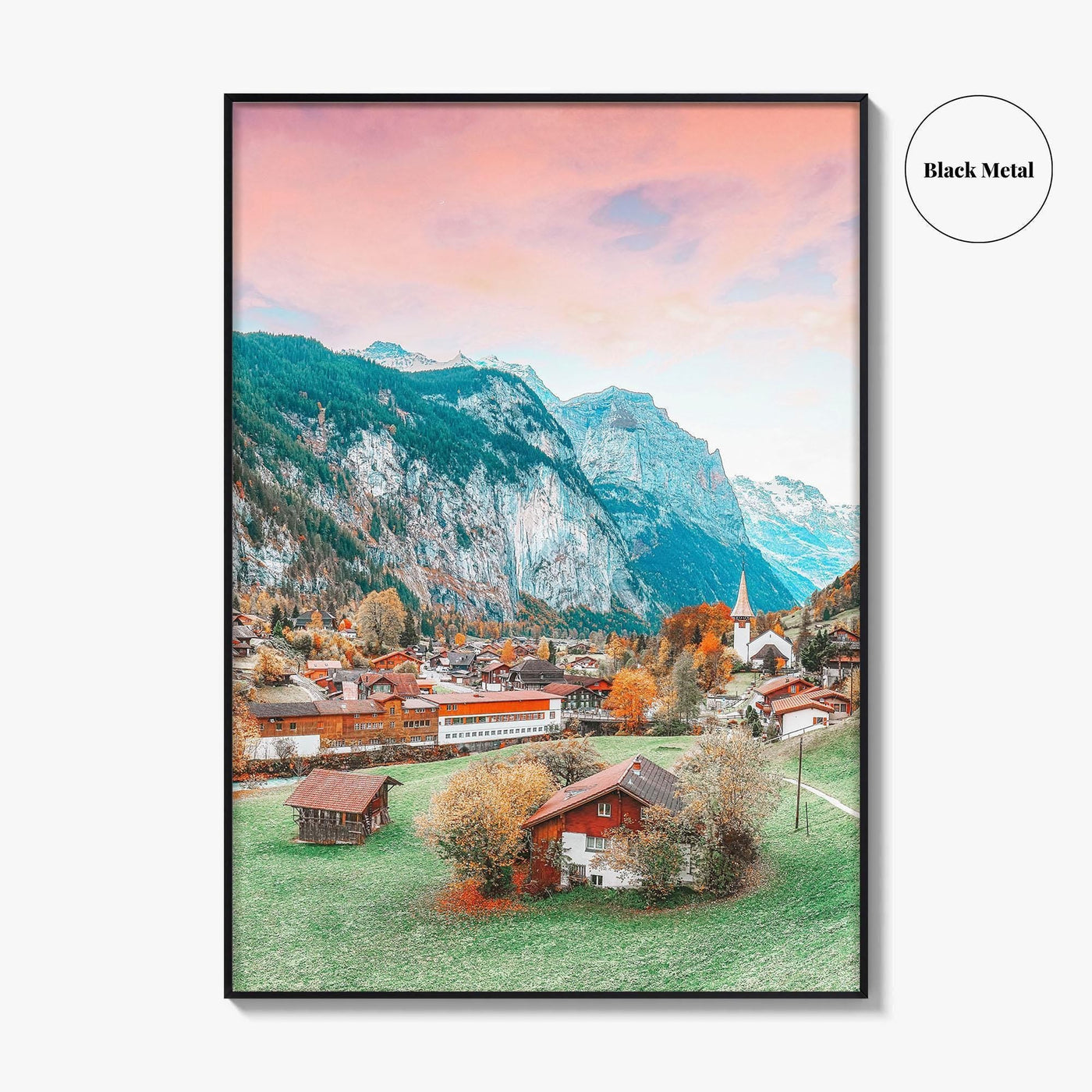Lauterbrunnen Fine Art Photo Print, Staubbach Waterfall, Swiss Alps, Switzerland, Wall Art