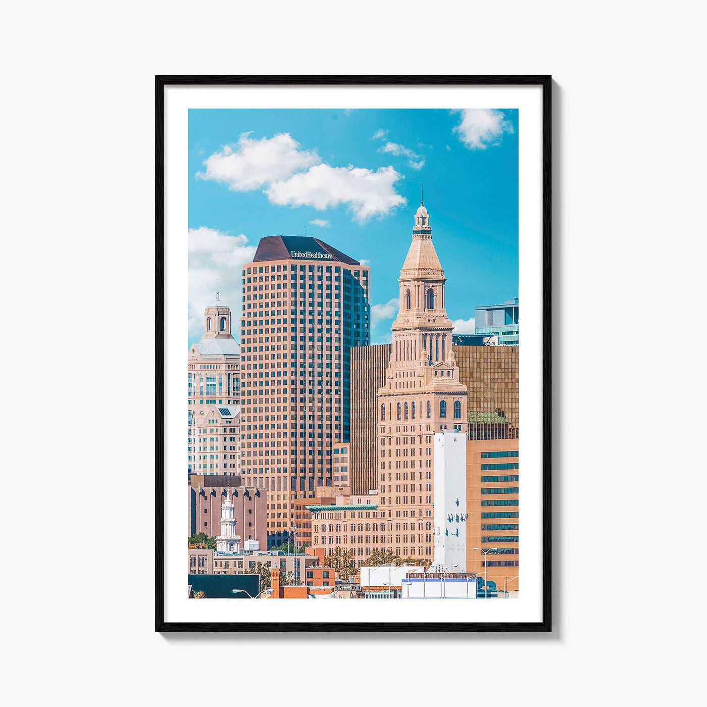 Hartford Skyline Fine Art Photo Print, Connecticut USA City, Photo Poster, Wall Decor