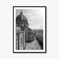 Florence Black and White Fine Art Photo Print, Duomo Santa Maria del Fiore Poster
