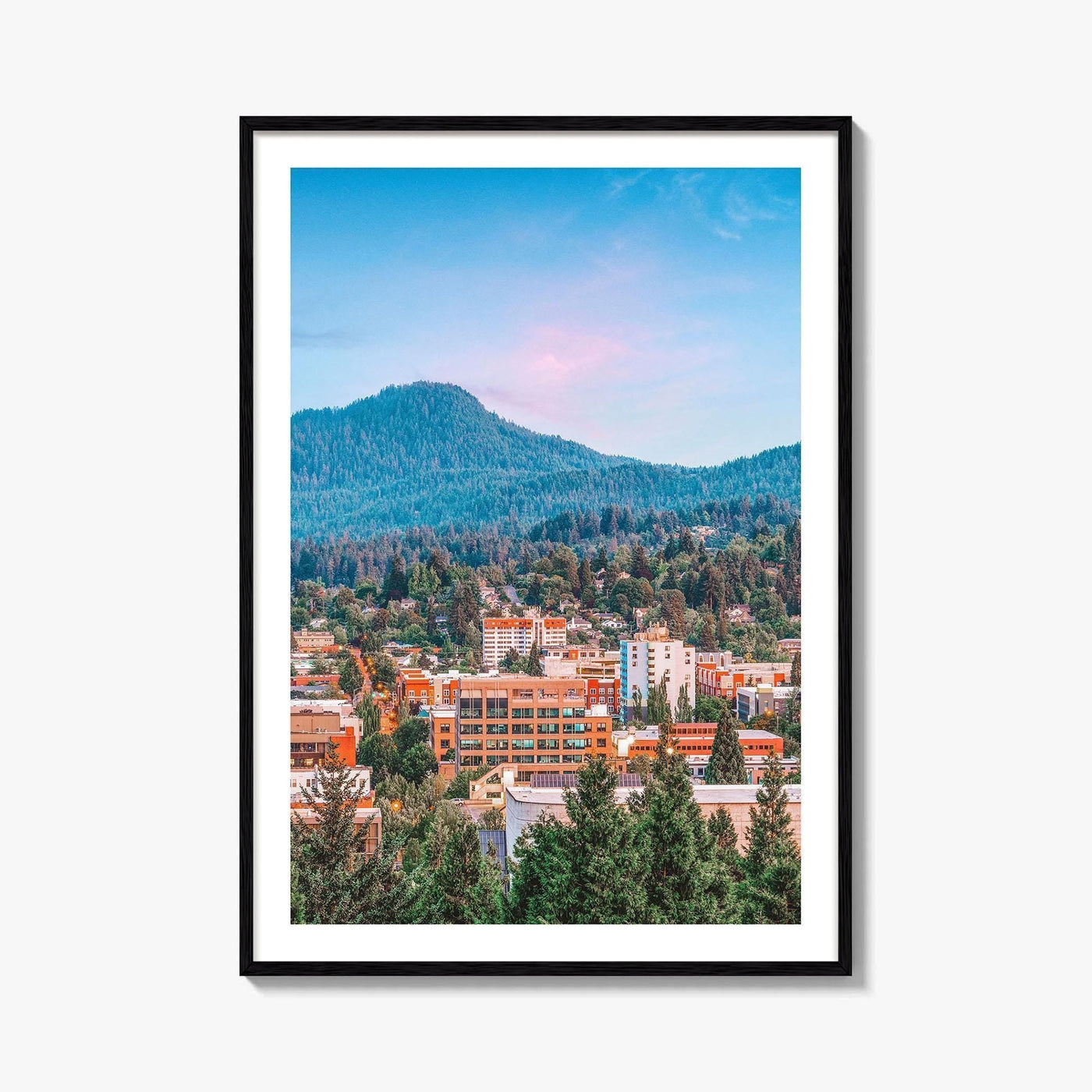 Eugene Fine Art Photo Print, Oregon USA Downtown Cityscape Wall Decor Poster