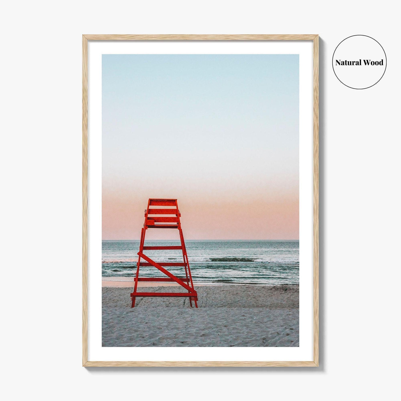 Jacksonville Beach Fine Art Photo Print, Jacksonville FL, Lifeguard Chair, Ocean, Wall Decor