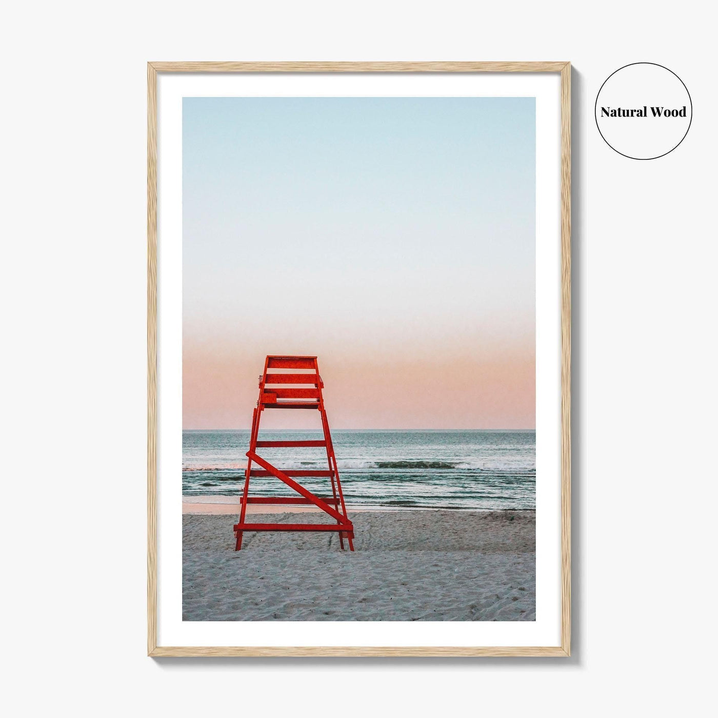 Jacksonville Beach Fine Art Photo Print, Jacksonville FL, Lifeguard Chair, Ocean, Wall Decor