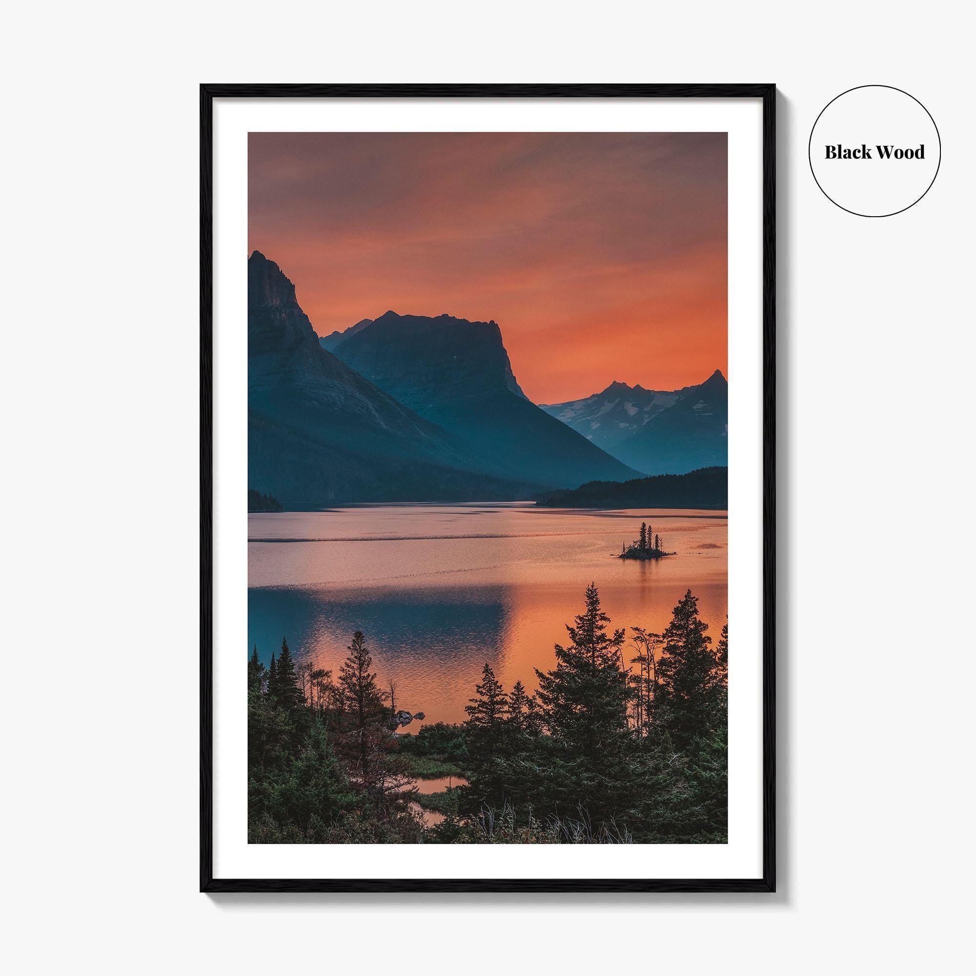 Glacier National Park Fine Art Photo Print, St Mary Lake, Montana, Wall Art
