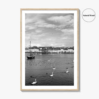 Galway Black and White Fine Art Photo Print, The Claddagh, Ireland Wall Poster