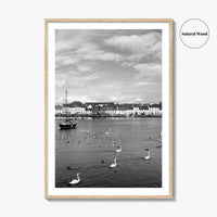 Galway Black and White Fine Art Photo Print, The Claddagh, Ireland Wall Poster