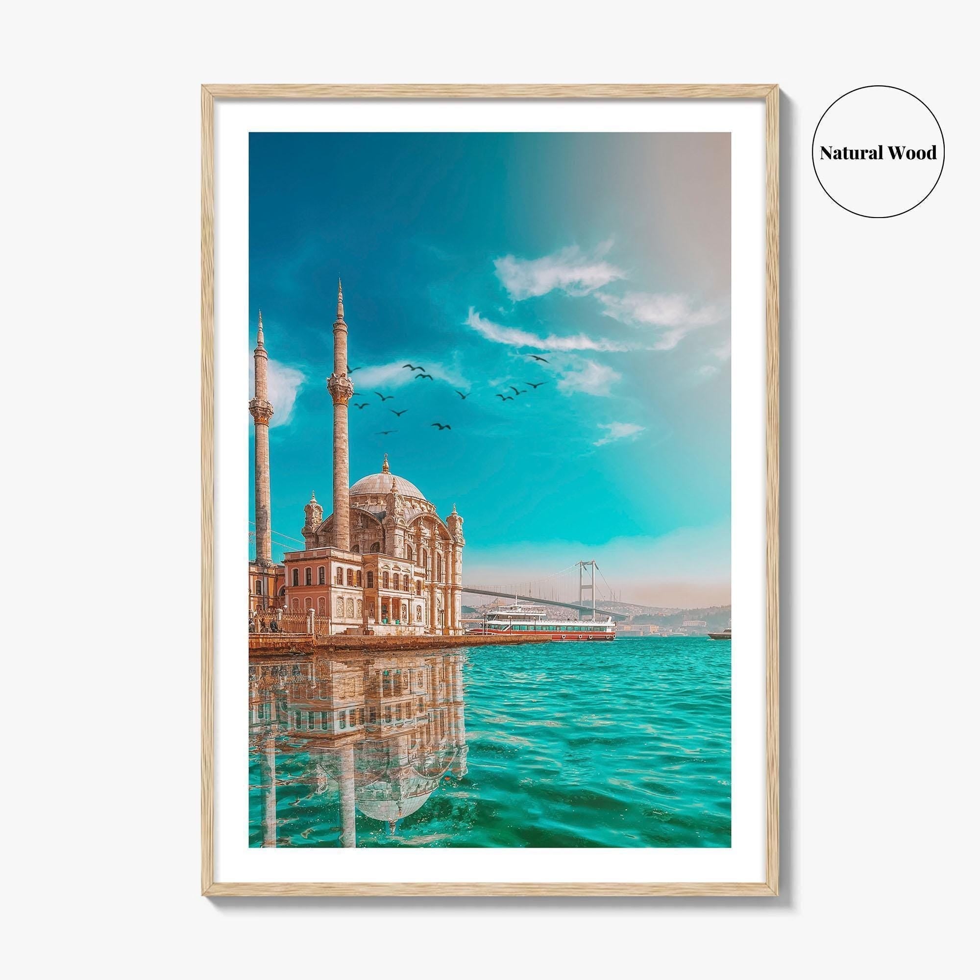 Istanbul Fine Art Photo Print, Ortakoy Mosque, Bosphorus Bridge, Turkey Photo Poster