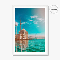 Istanbul Fine Art Photo Print, Ortakoy Mosque, Bosphorus Bridge, Turkey Photo Poster