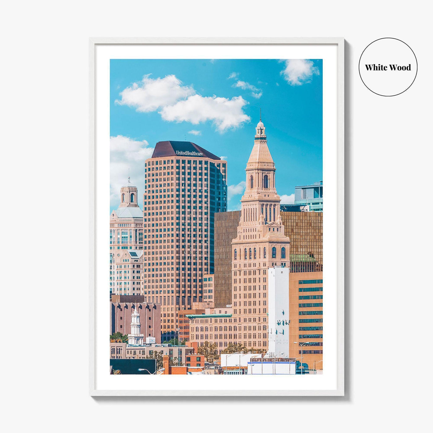 Hartford Skyline Fine Art Photo Print, Connecticut USA City, Photo Poster, Wall Decor