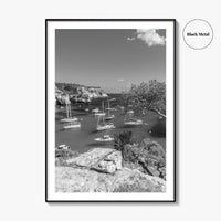 Cala Macarella Black and White Fine Art Photo Print, Seascape Menorca Balearic Islands Spain