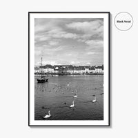 Galway Black and White Fine Art Photo Print, The Claddagh, Ireland Wall Poster