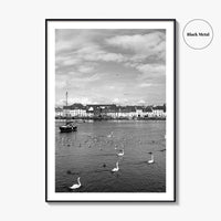 Galway Black and White Fine Art Photo Print, The Claddagh, Ireland Wall Poster