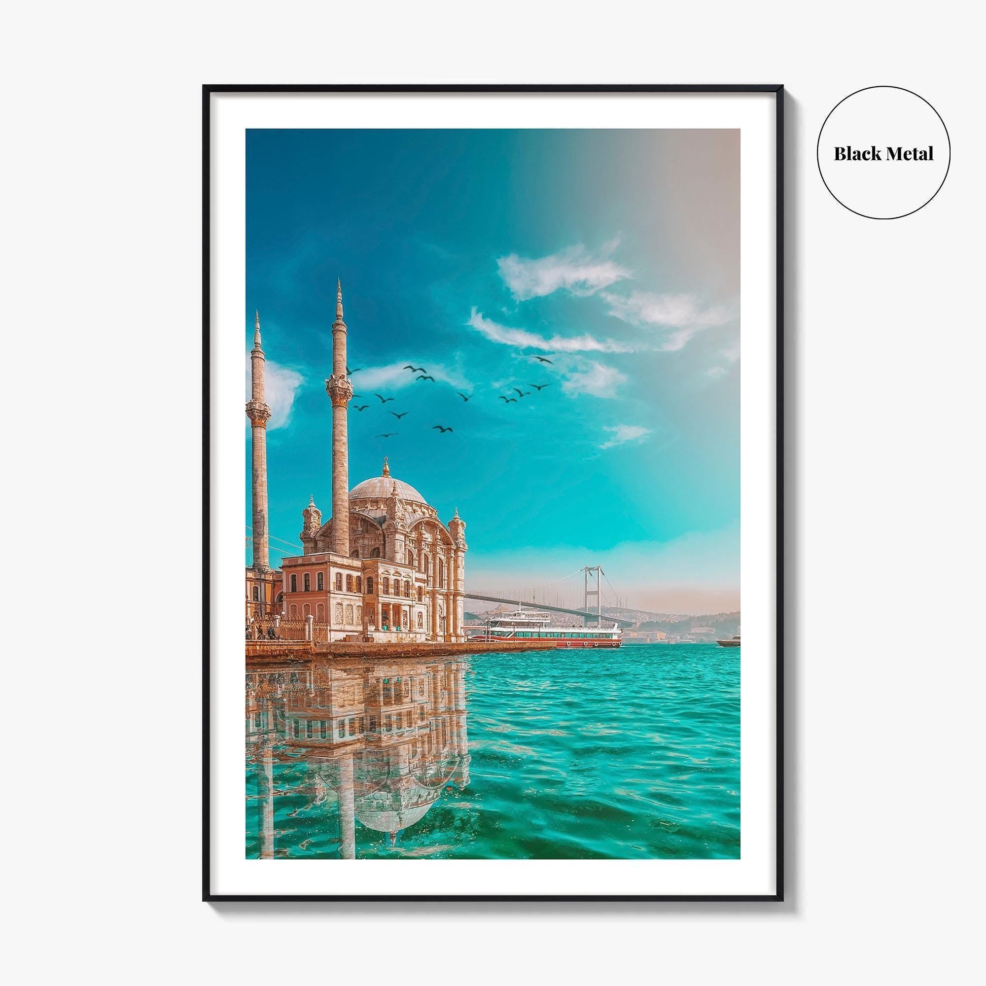 Istanbul Fine Art Photo Print, Ortakoy Mosque, Bosphorus Bridge, Turkey Photo Poster