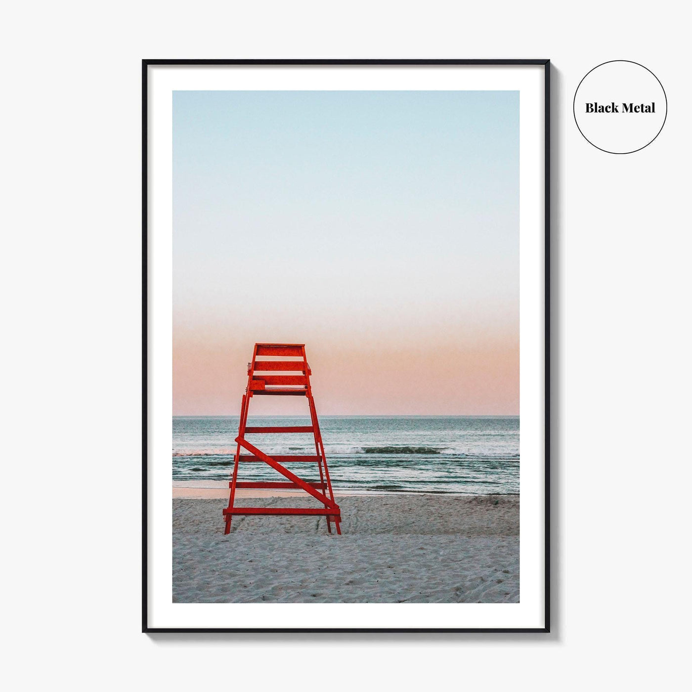 Jacksonville Beach Fine Art Photo Print, Jacksonville FL, Lifeguard Chair, Ocean, Wall Decor