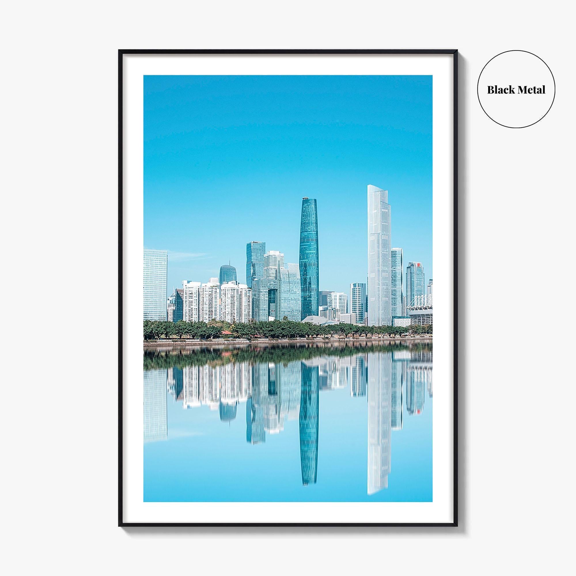 Guangzhou Fine Art Photo Print, China City Architecture, Guangdong, Canton Wall Decor Poster