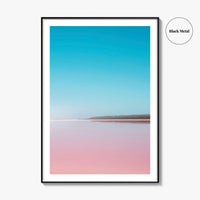Hutt Lagoon Pink Lake Fine Art Photo Print, Port Gregory, WA, Australia Wall Poster