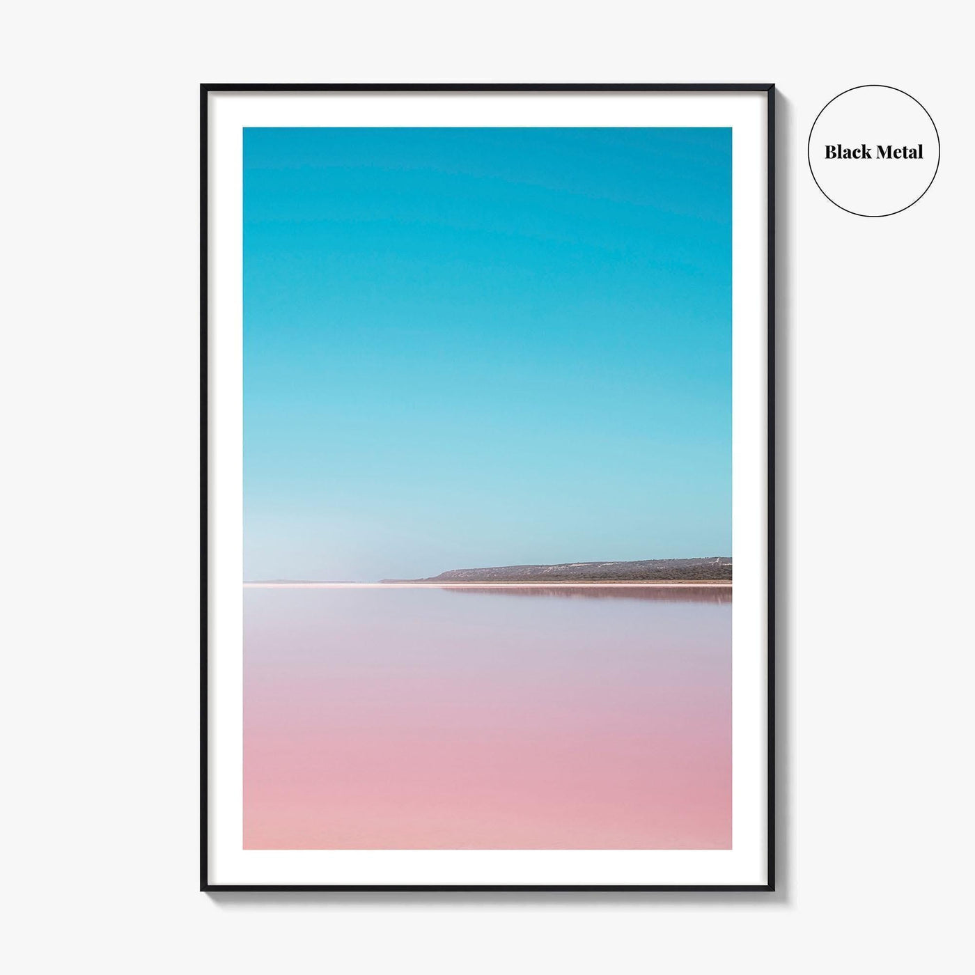 Hutt Lagoon Pink Lake Fine Art Photo Print, Port Gregory, WA, Australia Wall Poster
