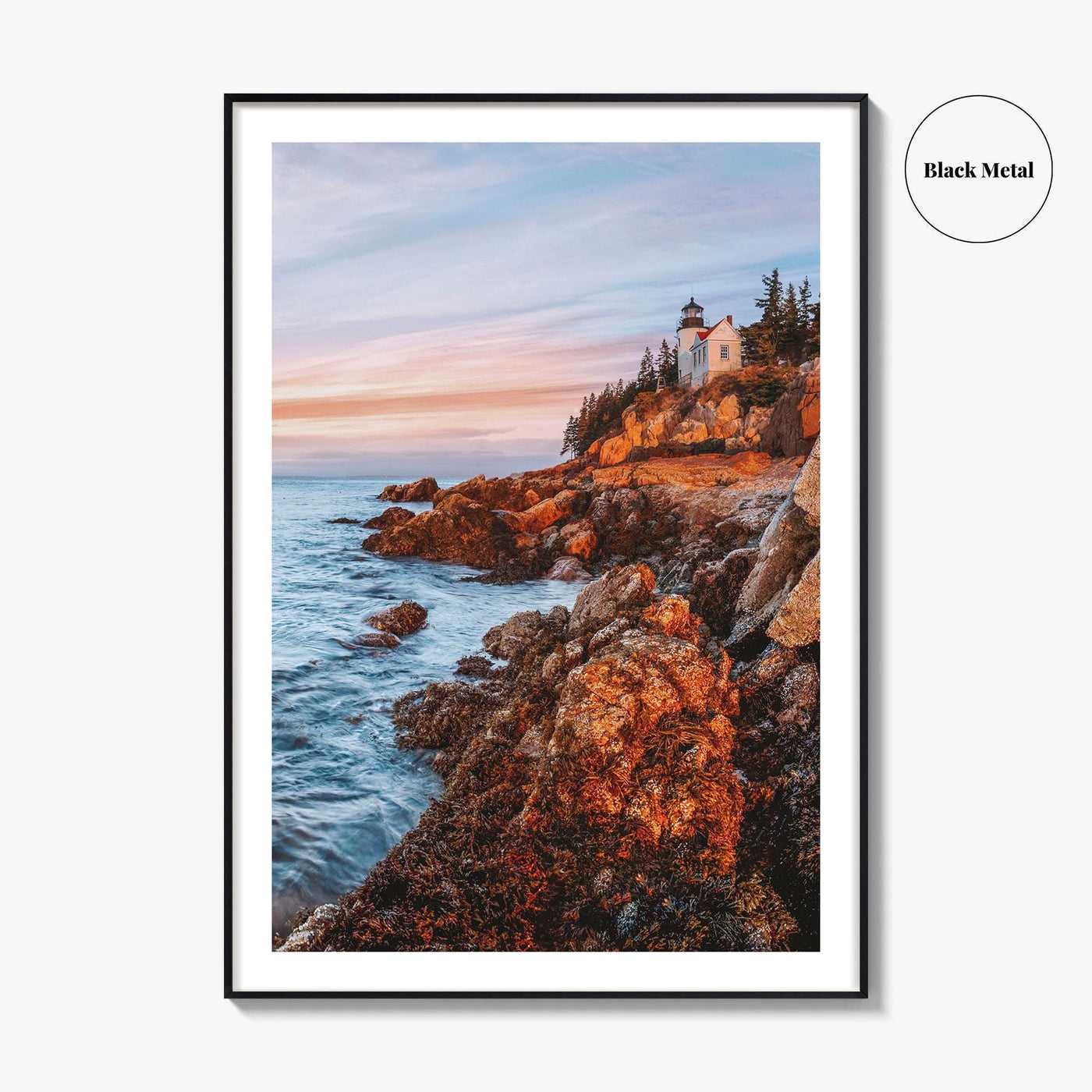Acadia National Park Fine Art Photo Print, Bass Harbor Lighthouse, Maine USA, Poster