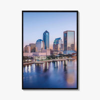 Jacksonville Skyline Fine Art Photo Print, St Johns River, Florida USA Wall Poster