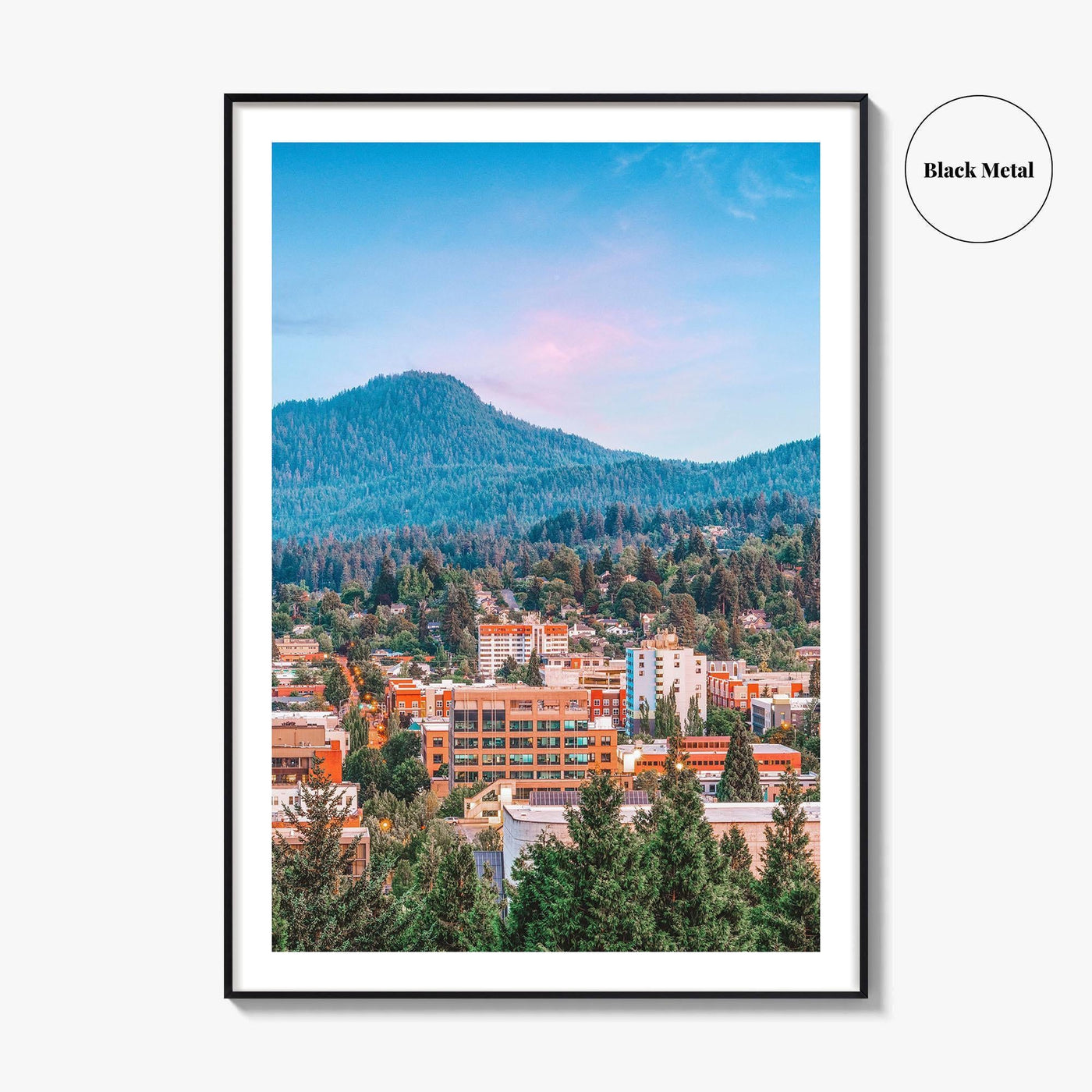 Eugene Fine Art Photo Print, Oregon USA Downtown Cityscape Wall Decor Poster