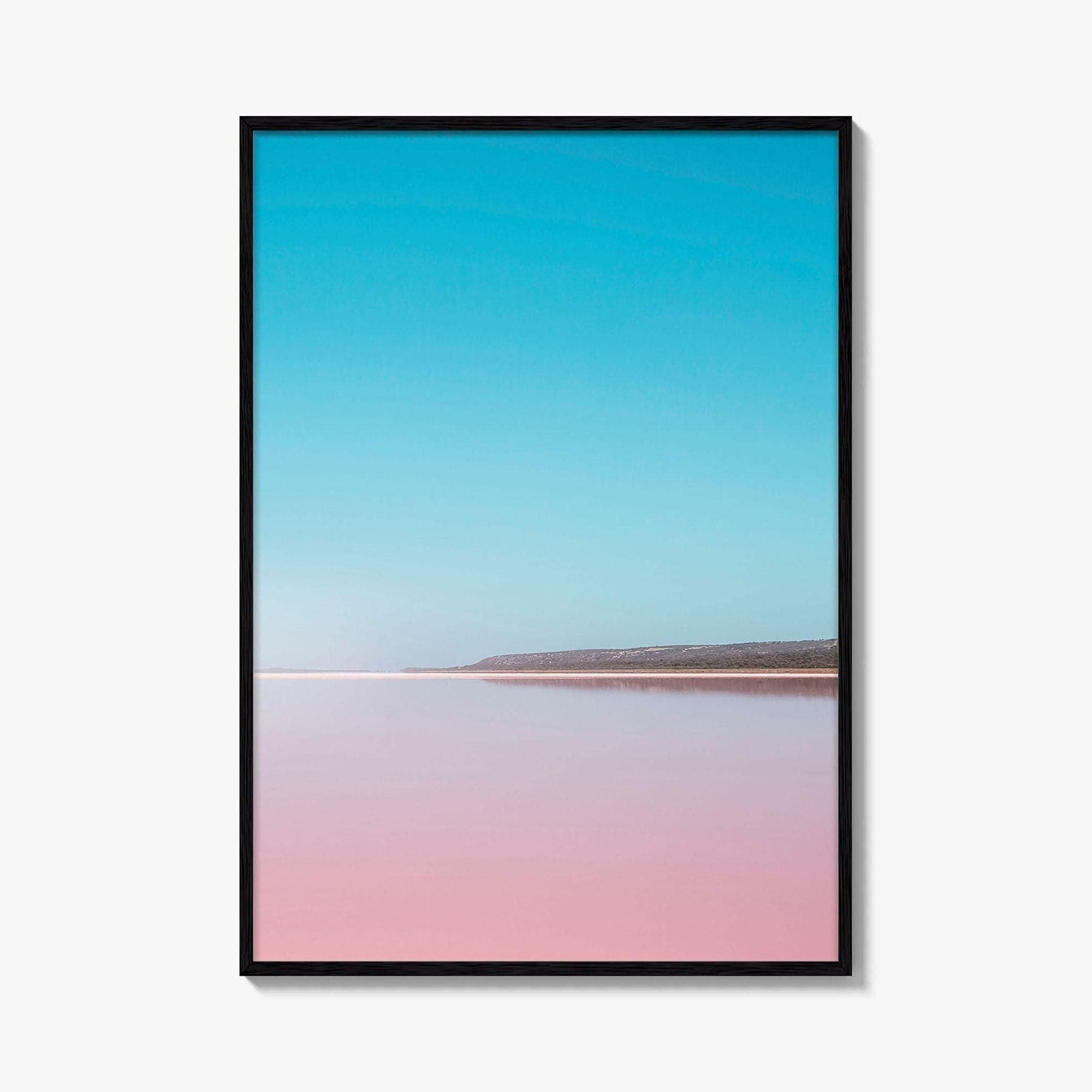 Hutt Lagoon Pink Lake Fine Art Photo Print, Port Gregory, WA, Australia Wall Poster