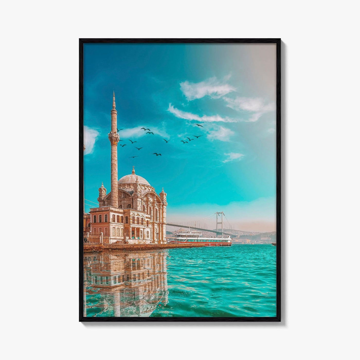 Istanbul Fine Art Photo Print, Ortakoy Mosque, Bosphorus Bridge, Turkey Photo Poster