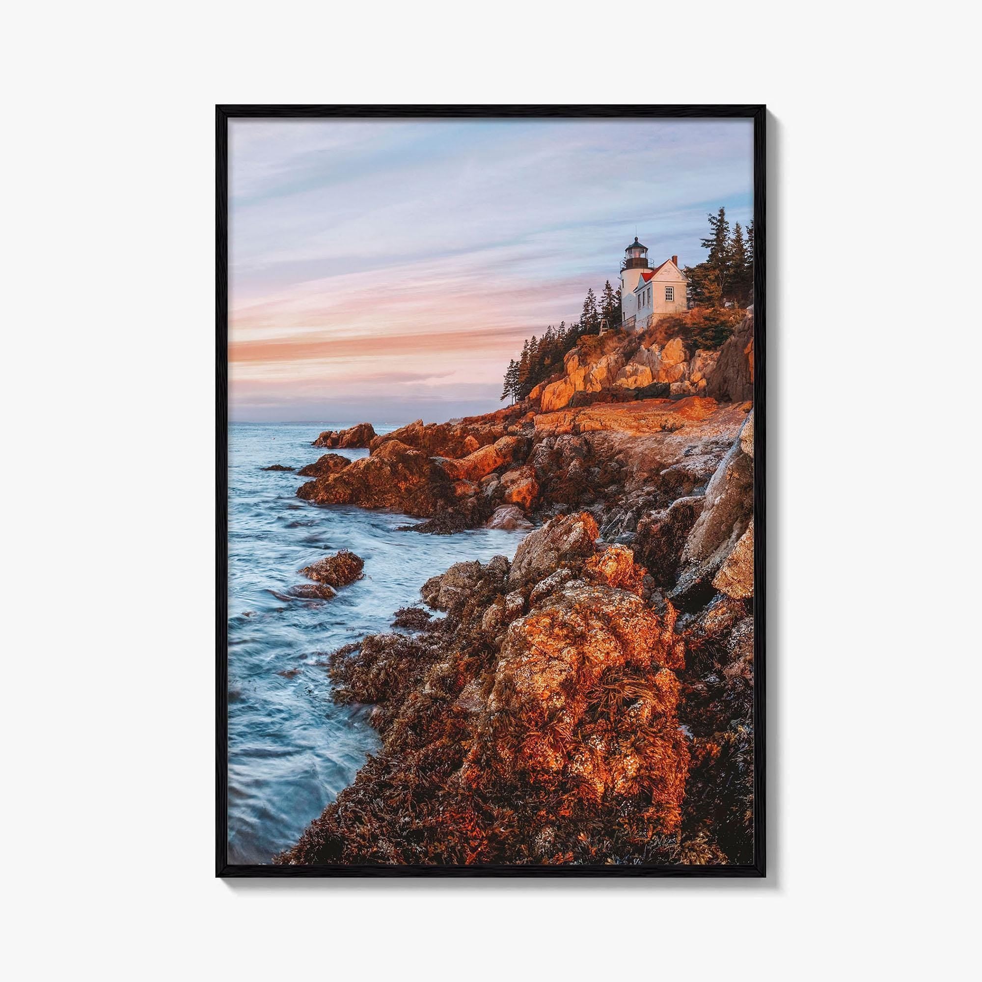 Acadia National Park Fine Art Photo Print, Bass Harbor Lighthouse, Maine USA, Poster