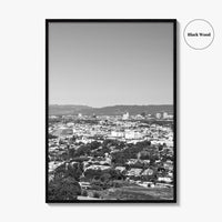 Culver City Black and White Fine Art Photo Print, Baldwin Hills, California Poster