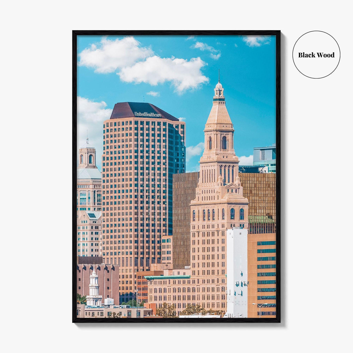 Hartford Skyline Fine Art Photo Print, Connecticut USA City, Photo Poster, Wall Decor