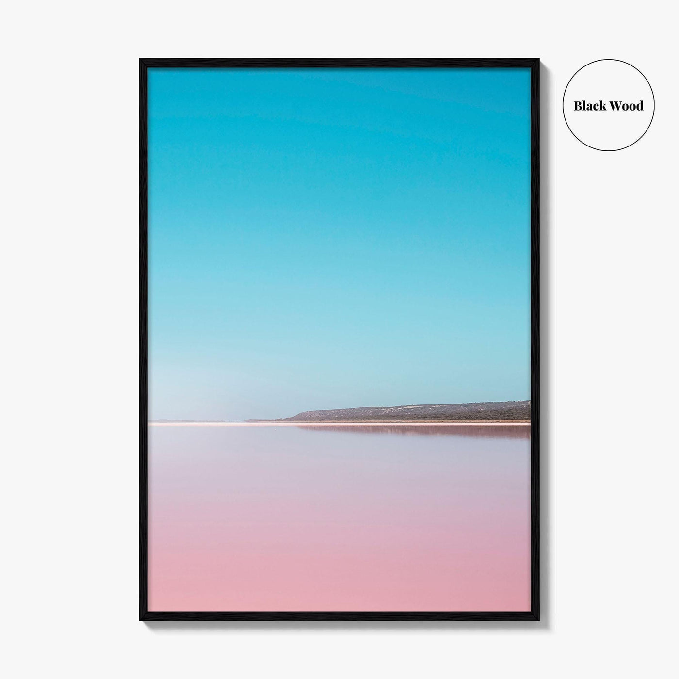 Hutt Lagoon Pink Lake Fine Art Photo Print, Port Gregory, WA, Australia Wall Poster