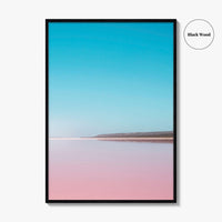 Hutt Lagoon Pink Lake Fine Art Photo Print, Port Gregory, WA, Australia Wall Poster