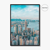 Hong Kong Skyline Fine Art Photo Print, Victoria Harbour, HK, China, Wall Decor