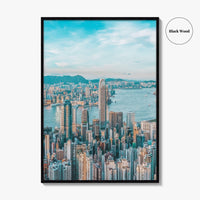 Hong Kong Skyline Fine Art Photo Print, Victoria Harbour, HK, China, Wall Decor