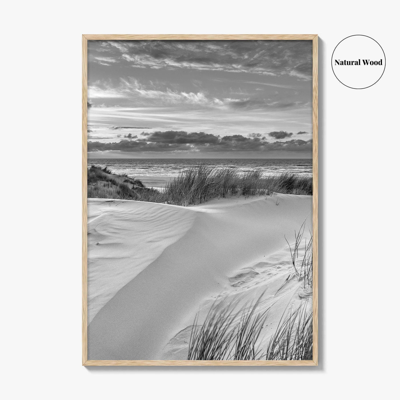 Ameland Island Black and White Fine Art Photo Print, Friesland Netherlands Coastal Poster