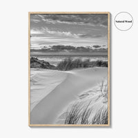 Ameland Island Black and White Fine Art Photo Print, Friesland Netherlands Coastal Poster