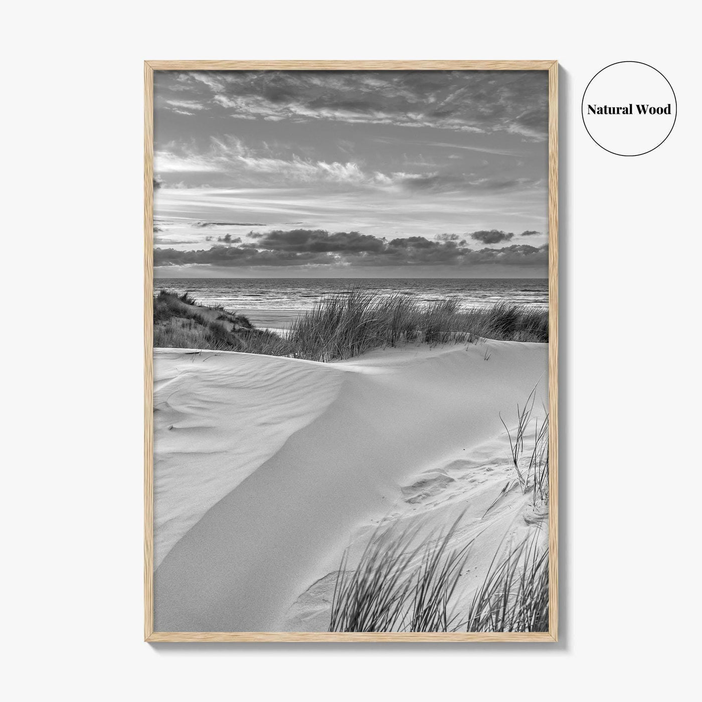 Ameland Island Black and White Fine Art Photo Print, Friesland Netherlands Coastal Poster