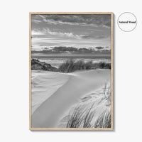 Ameland Island Black and White Fine Art Photo Print, Friesland Netherlands Coastal Poster