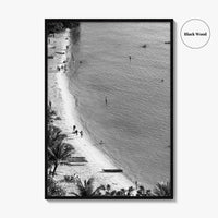 Guam Black and White Fine Art Photo Print, Pacific Island Ocean View, Hawaii Poster