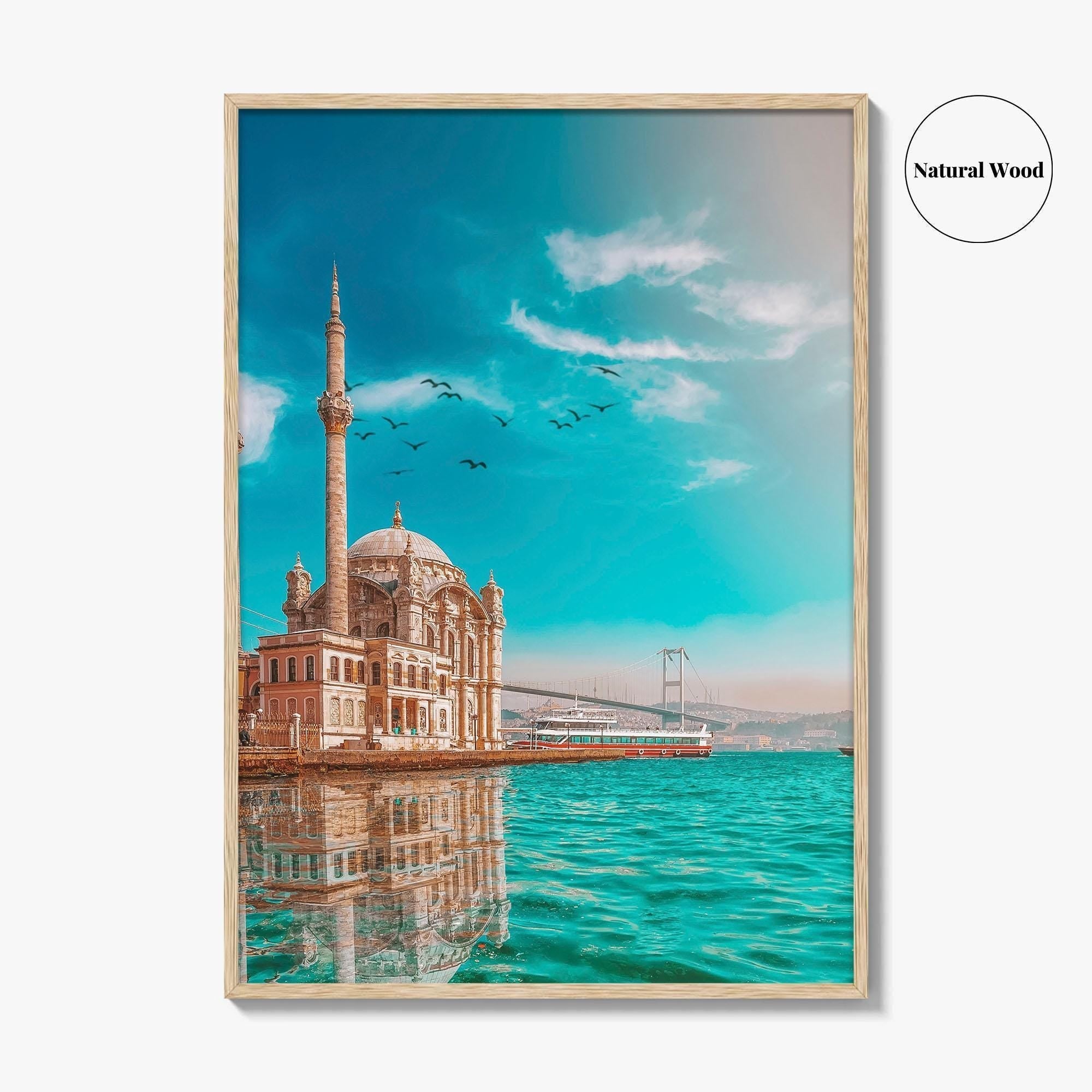 Istanbul Fine Art Photo Print, Ortakoy Mosque, Bosphorus Bridge, Turkey Photo Poster