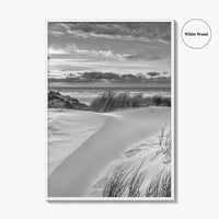 Ameland Island Black and White Fine Art Photo Print, Friesland Netherlands Coastal Poster