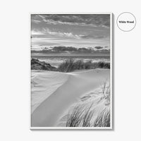 Ameland Island Black and White Fine Art Photo Print, Friesland Netherlands Coastal Poster