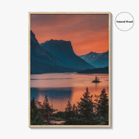 Glacier National Park Fine Art Photo Print, St Mary Lake, Montana, Wall Art