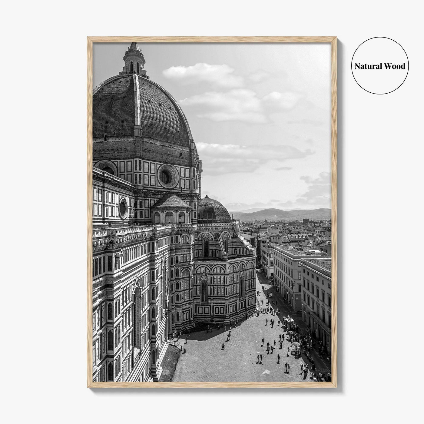 Florence Black and White Fine Art Photo Print, Duomo Santa Maria del Fiore Poster