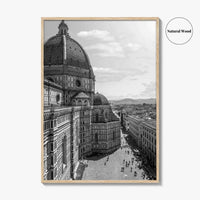 Florence Black and White Fine Art Photo Print, Duomo Santa Maria del Fiore Poster